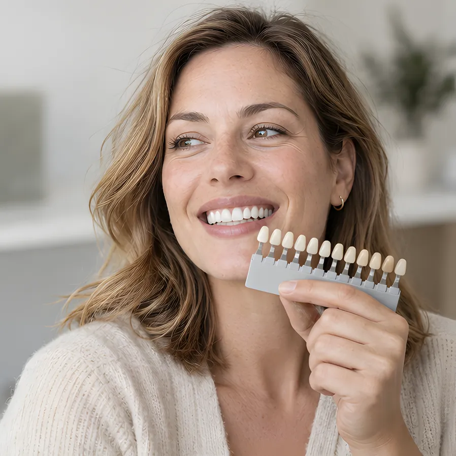 Teeth whitening results
